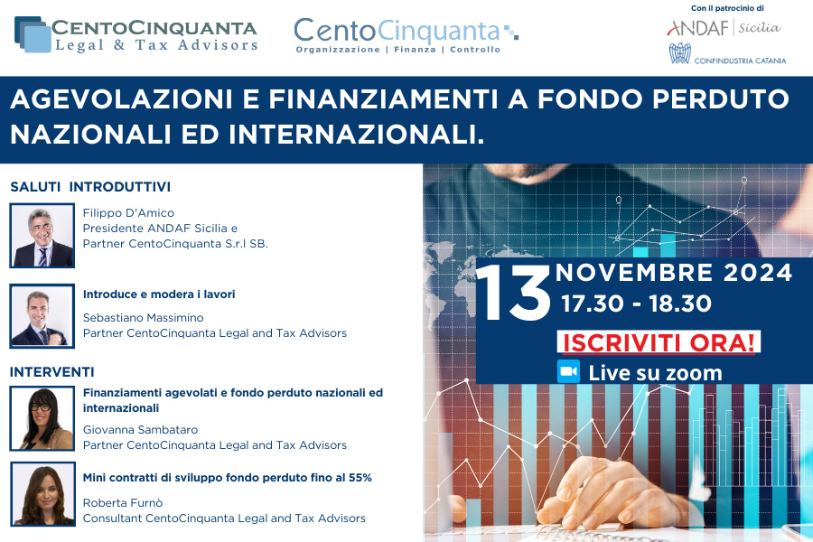 webinar finanziamenti a fondo perduto